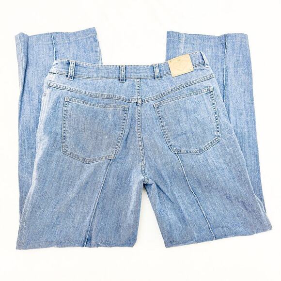 Escada Medium Wash Wide Leg Denim Jeans Vintage Wash Size 40 - Picture 5 of 9